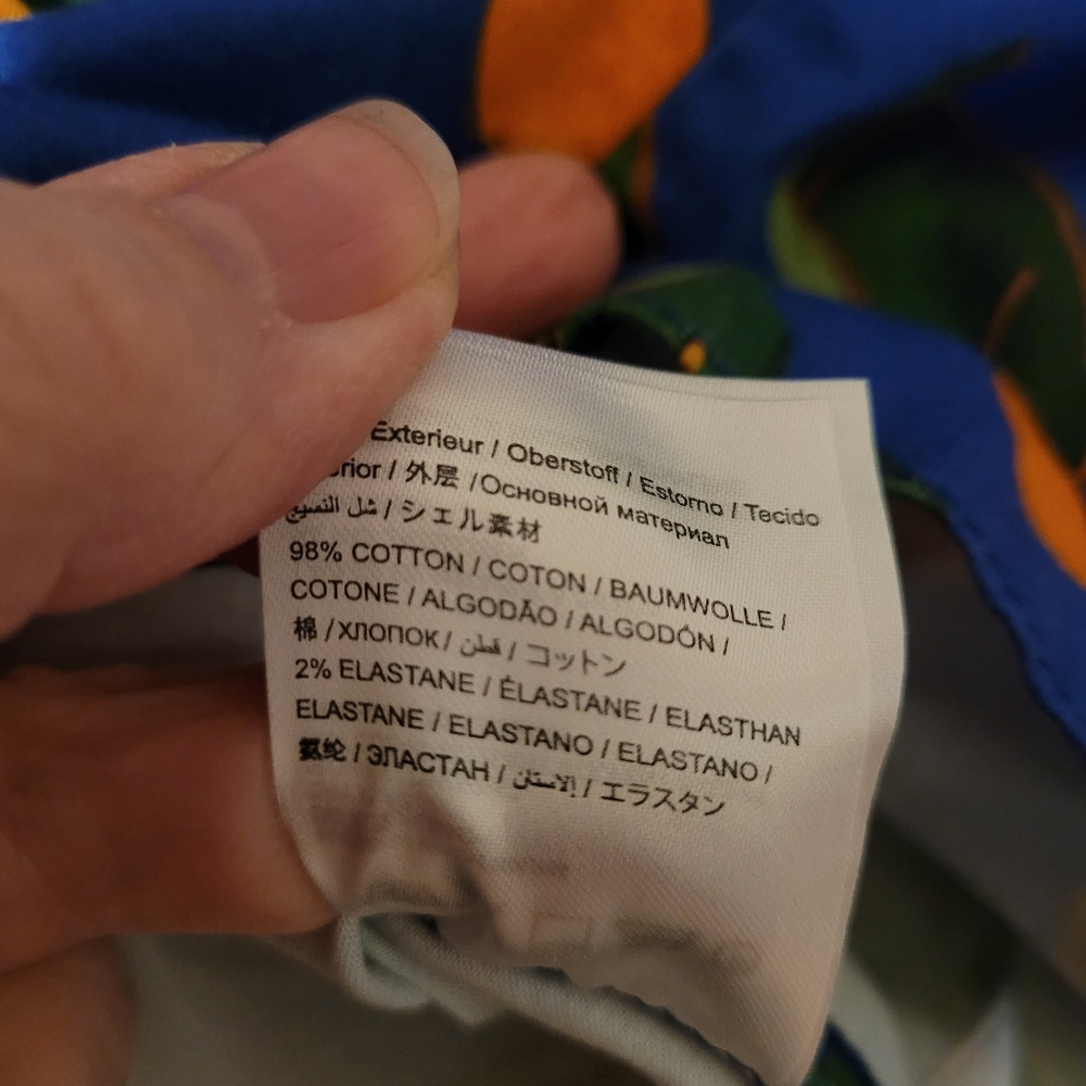 FARM Rio Blue Tropical Mini Skirt with Orange Floral Print - Picture 12 of 16